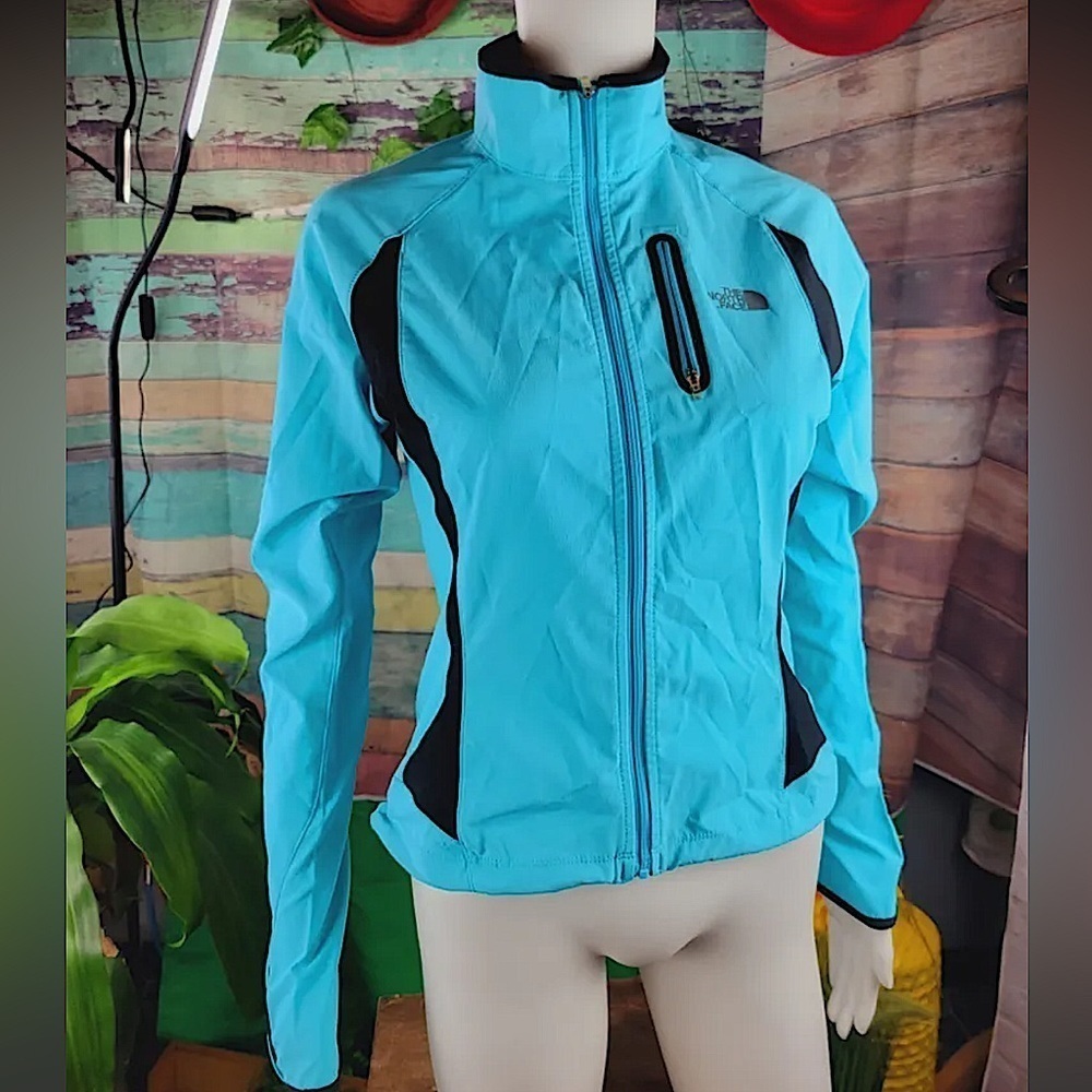 THE NORTH FACE athletic jacket, blue and black